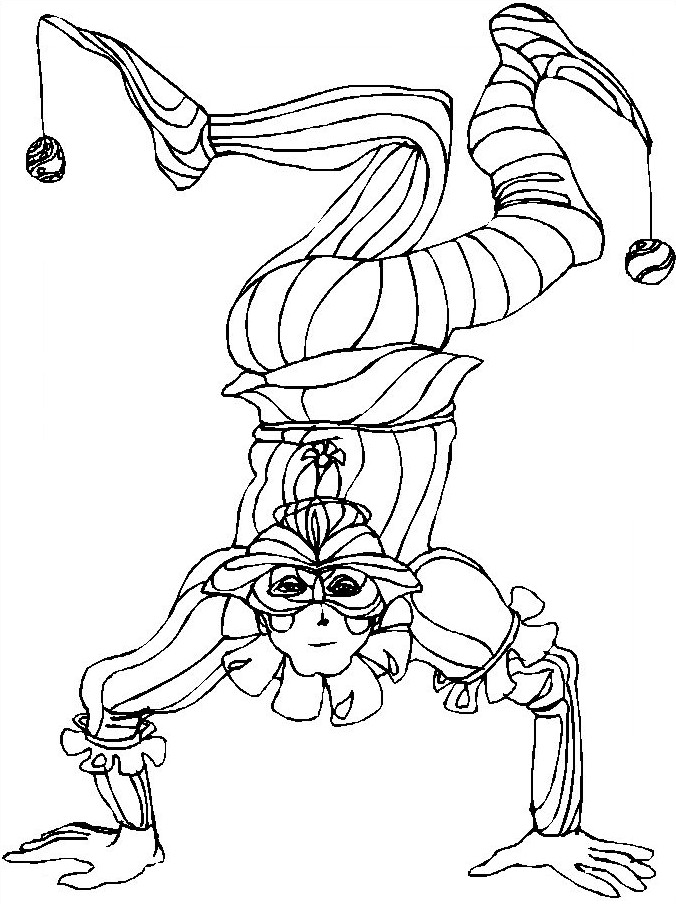 coloriage arlequin carnaval